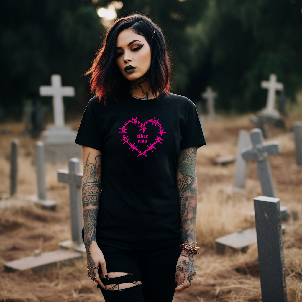 Barbed Wire Elder Emo Shirt
