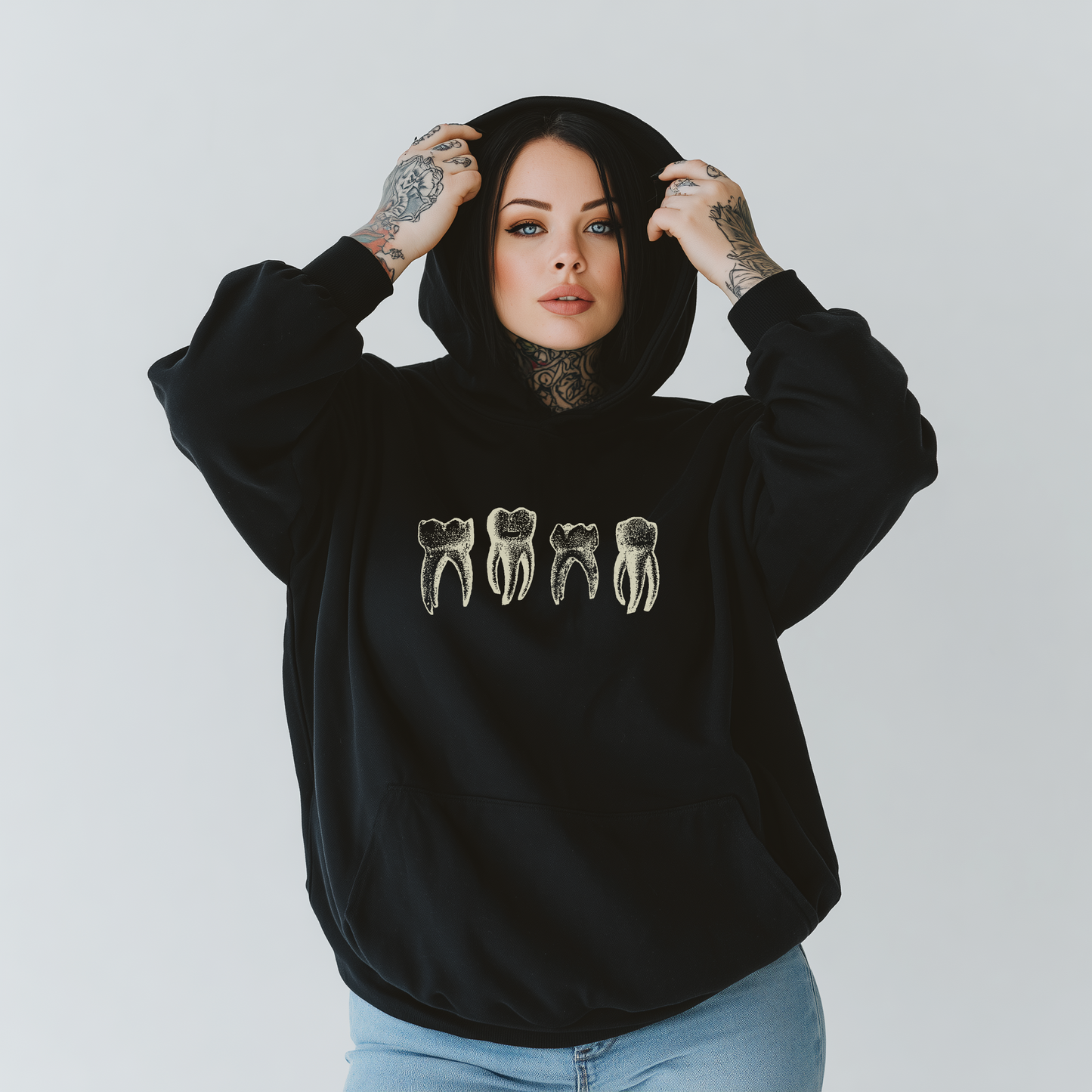 Vintage Teeth Hoodie