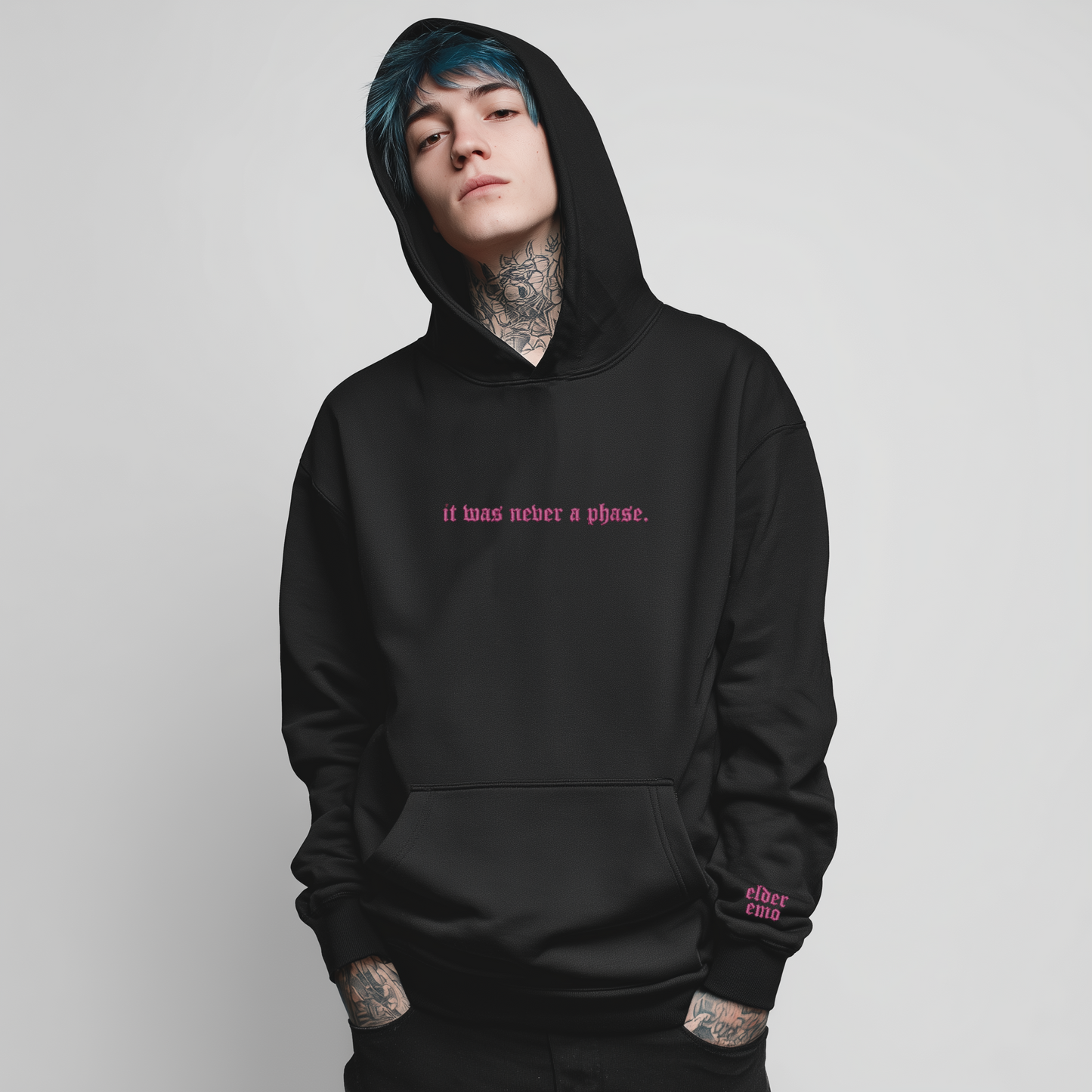 Elder Emo Embroidered Hoodie