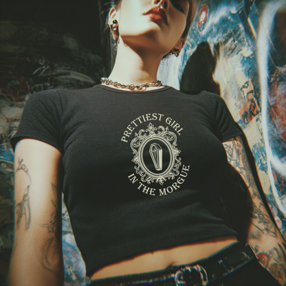 Prettiest Girl in the Morgue Crop Top