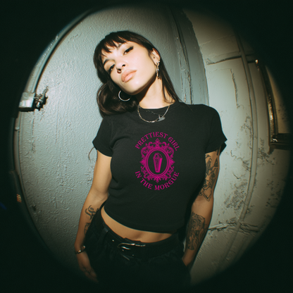 Prettiest Girl in the Morgue Crop Top