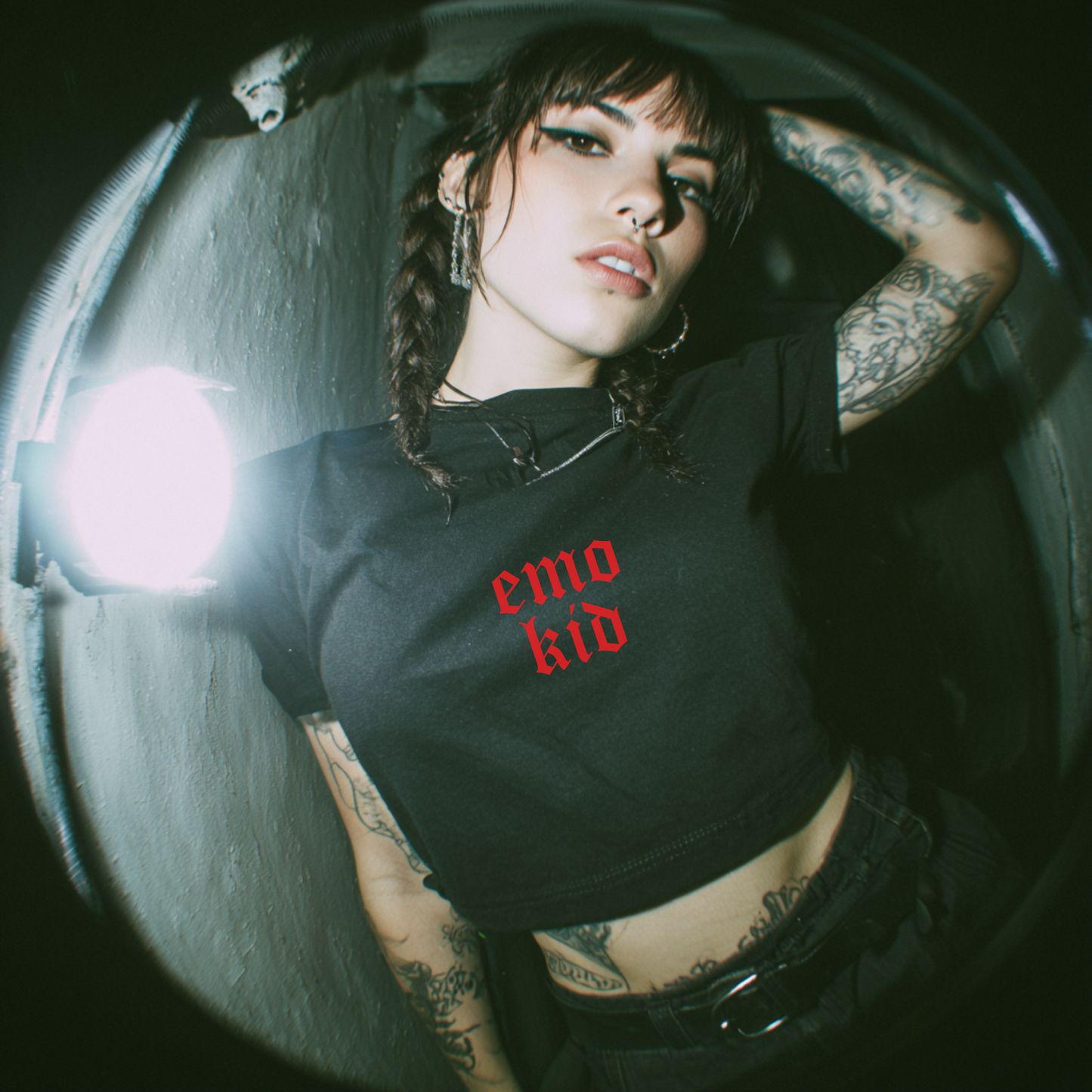 Emo Kid Crop Top