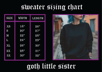 Devilish Embroidered Sweater