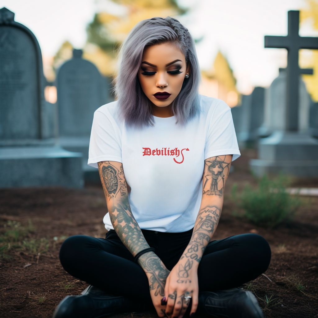 Devilish Embroidered Shirt