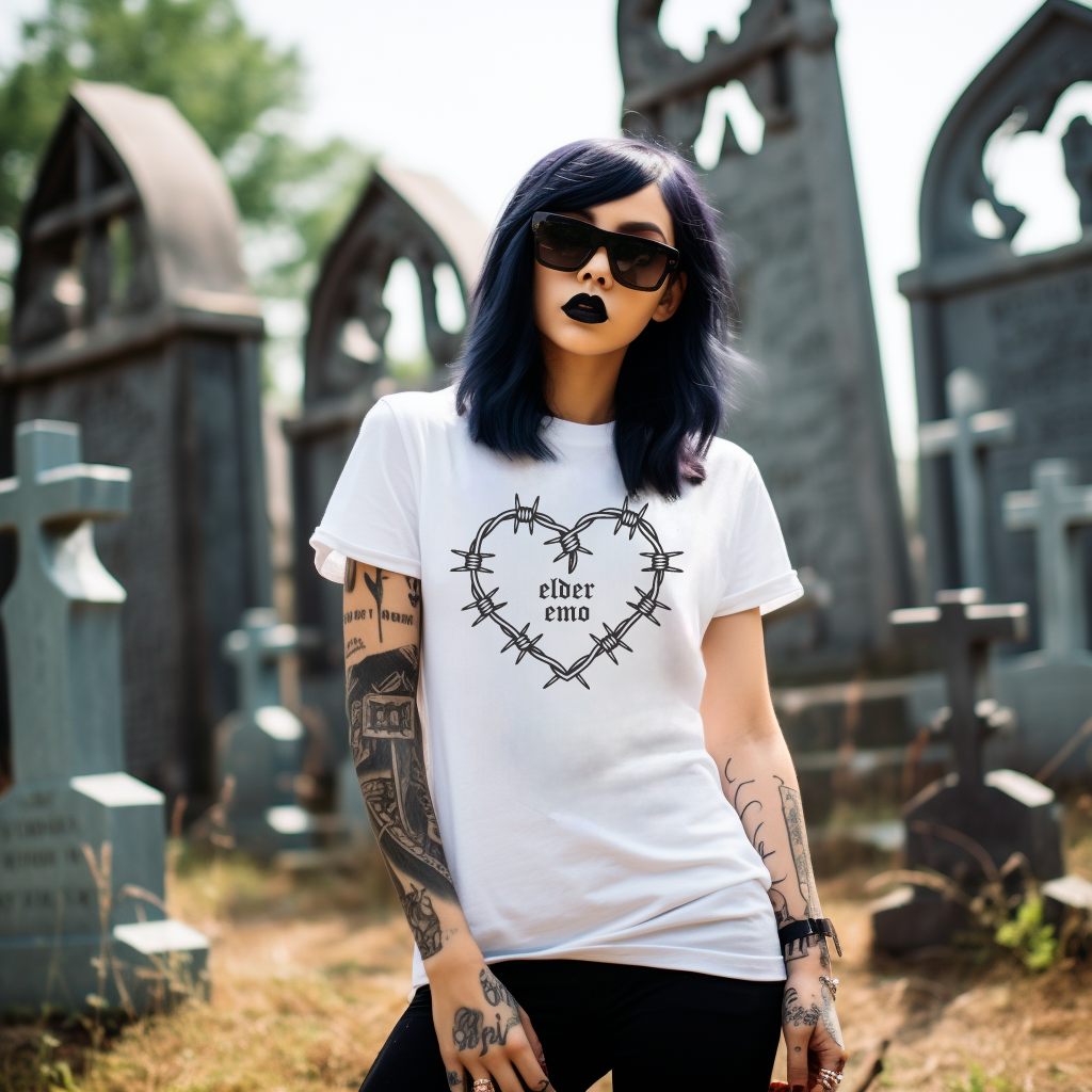 Barbed Wire Elder Emo Shirt
